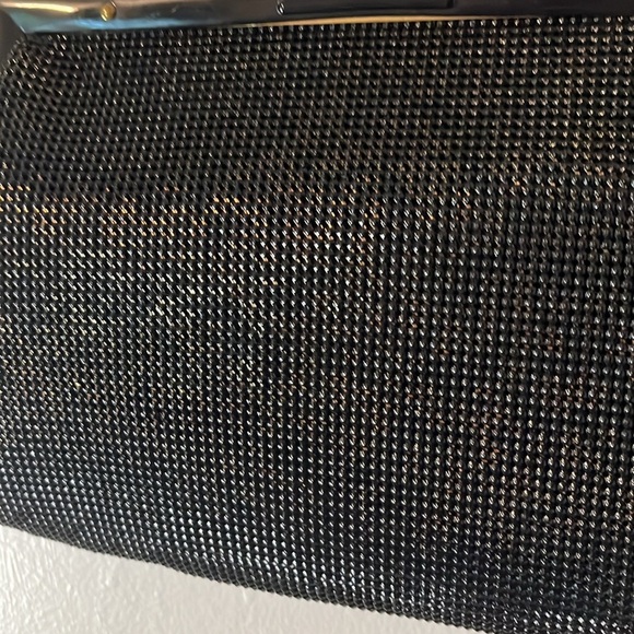 VTG 1940’s Mesh Whiting & Davis Black Handbag - Picture 3 of 8